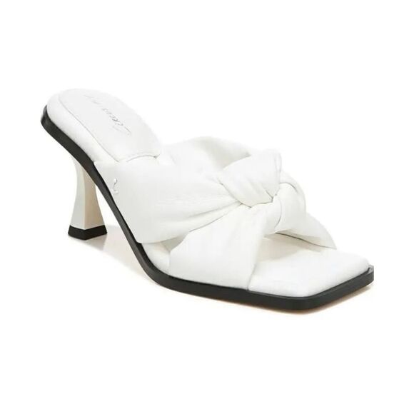 Circus by Sam Edelman Sandals Womens Size 8.5 White Sim Slides Square Toe - Picture 1 of 9